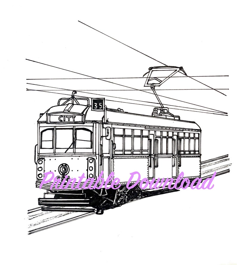 Melbourne Colouring Book || Printable, PDF, Instant Download, Australia ...