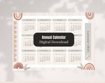 2024 Calendar Digital Download