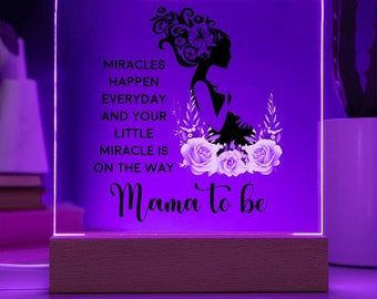 Mother's Day Acrylic LED Night Light, Gifts for Mama, Custom Acrylic Lamp, Mothers Day Gift, Mom Birthday Gifts, Decor Gift For Mama, Mom