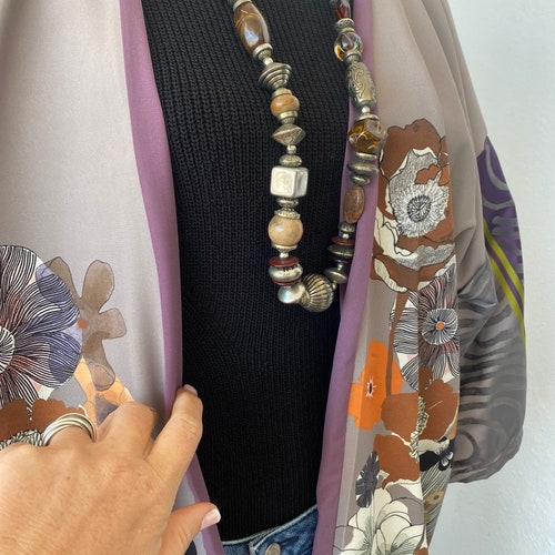 Kimono long shops jacket