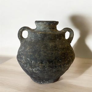Wabi Sabi Paper Mache Vase | Wabi Sabi Decor | Earth Texture | Handmade Vase | Vintage | Shelving Decor | Tabletop Decor