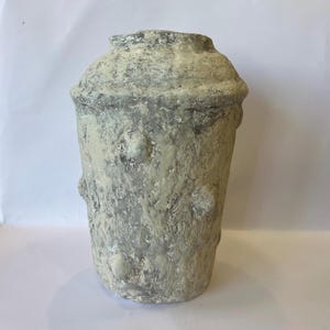 Vaso in cartapesta Wabi Sabi / Decorazione Wabi Sabi / Texture terra / Vaso fatto a mano / Vintage / Decorazione per scaffalature / Decorazione da tavolo