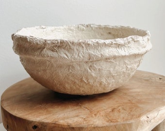 Wabi Sabi Paper Mache Bowl | Boho Decor | wabi sabi Decor | handmade bowls | Scandinavian Decor