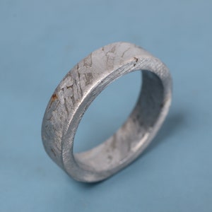 A unique Iron Meteorites ring (Ring size us: 12) personalized gifts ring X494