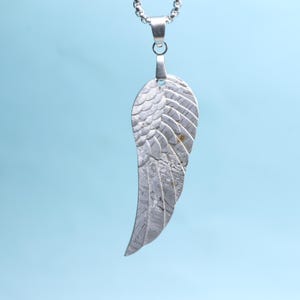 Muonionalusta Wings Lucky Stone Carving Meteorite, Meteorite Pendant, Necklace, Gift, Meteor X1198
