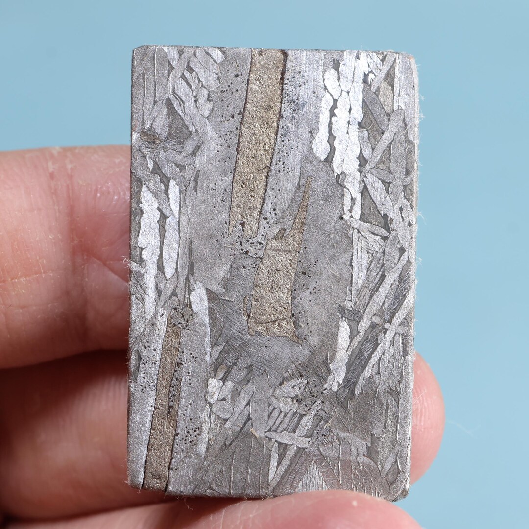 15G Natural Iron Meteorite Specimen Section Iron Meteorite Materials ...