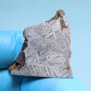 58G Natürlicher Eisenmeteorit-Probenabschnitt Eisenmeteoritenmaterialien Meteoritenprobensammlung Meteoritengeschenk, Weltraumgeschenk X1223