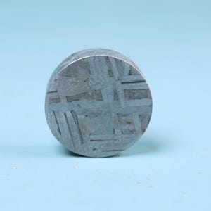 Meteorite dial,Diameter:18mm natural meteorite cut dial, made of real meteorites, space style dial X1482