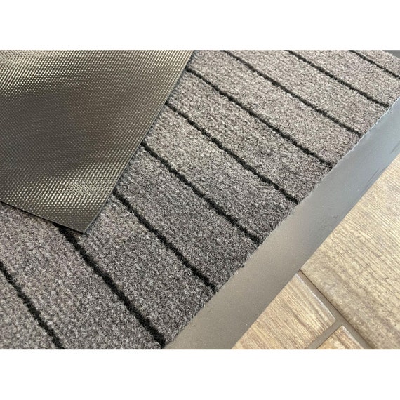 Gray Front Door Mats Outdoor Indoor Heavy Duty Doormat for Outside Inside  Entry Welcome Mats Non Slip Entryway Rug Dirt Trapping