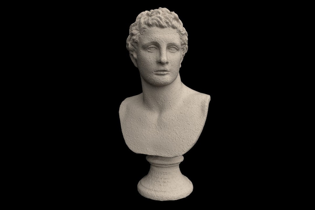 The Hero Meleager Bust Sculpture Meleager Statue Roman Art Etsy