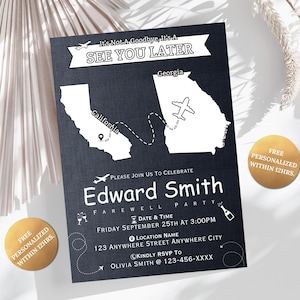 Moving Away Farewell Party Invitation Template (Editable Evite)