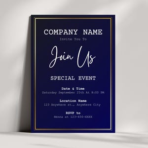 de Invitation à une fête d'événement spécial de lancement d'entreprise | Entreprise Tout événement, Invitation à une fête | Invitation d'entreprise | Invitation imprimable modifiable