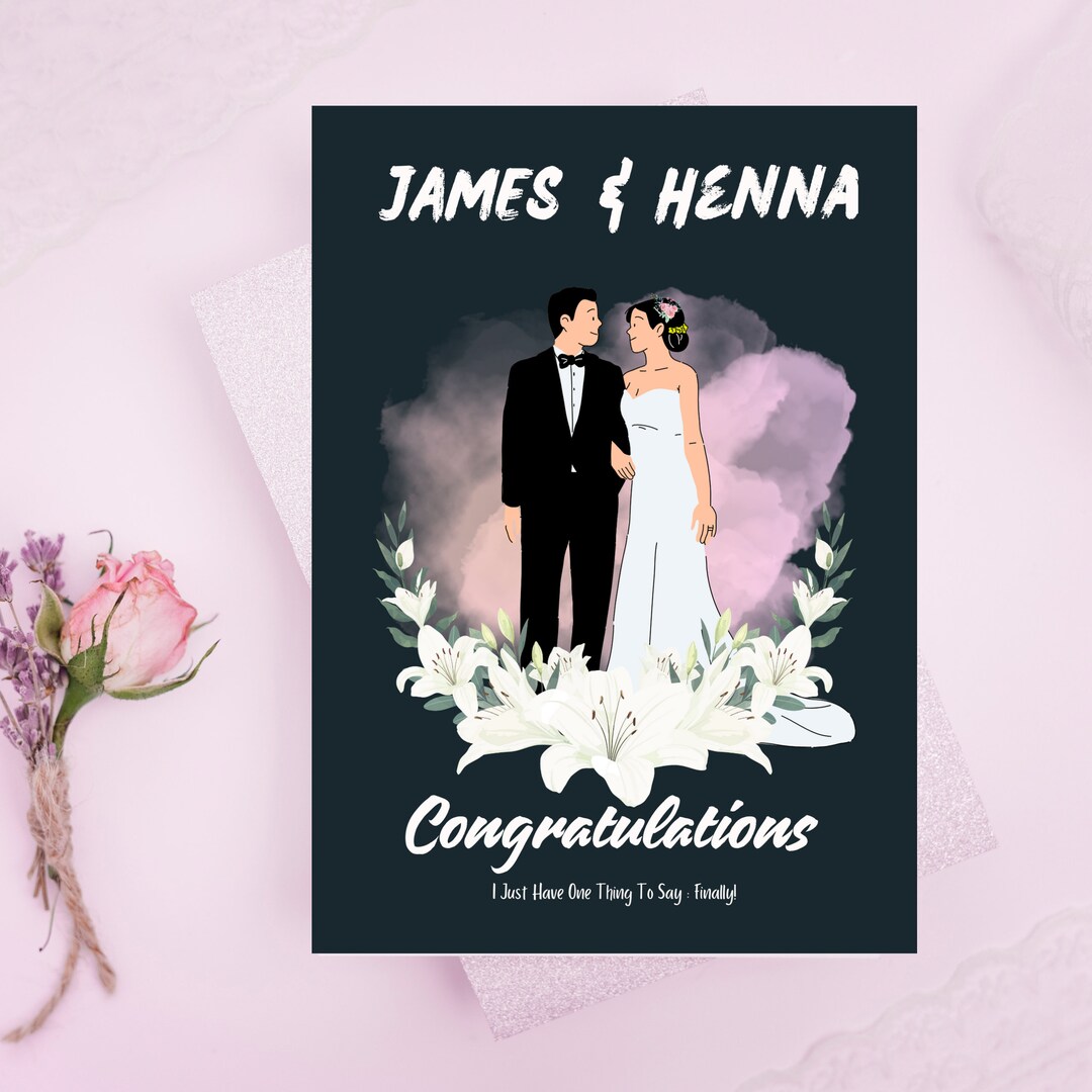 Congratulation Wedding Card Printable - Il 1080xN.5934762988 Mbdv 