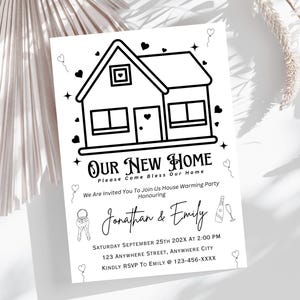 Housewarming Party Invitation Template: Editable New Home Invite (Digital)