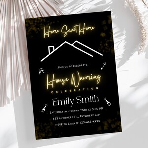 Housewarming Party Invitation Template: Editable New Home Evite