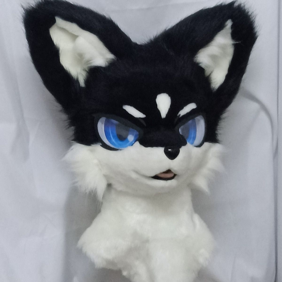 White wolf fursuit partial, white wolf mask, black fursuit for sale, white  furry 97647 in online supermarket