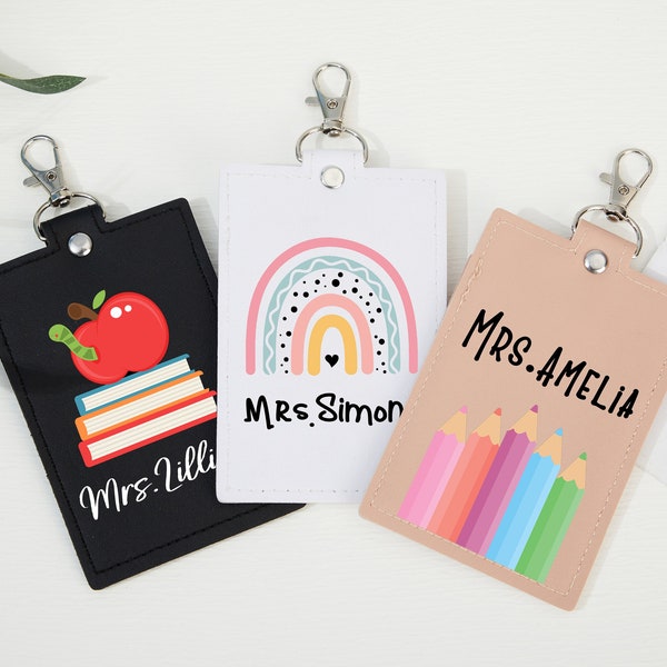 Personalized Teacher Badge Holder,Pencil ID Holder,ID Badge Holder, Badge Holder,Teacher id badge holder,Teacher Gifts,Lanyard Accessory