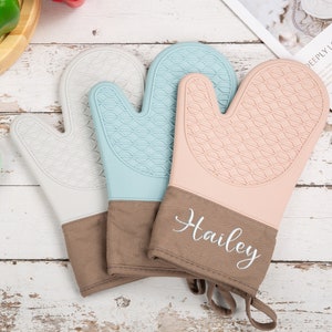 1 Pair Oven Mitts for Kitchen Heat Resistant Oven Gloves Soft
