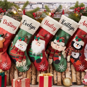 Christmas Stockings Personalized Stockings Christmas Stocking Family Stocking Monogram 3D Christmas Stocking Christmas Decor Christmas Gifts image 4