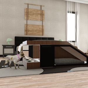 Plans de niche pour chiens - Intérieur ou extérieur - Facile à construire - DIY