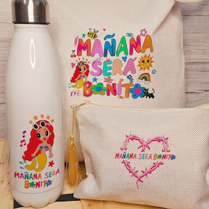 Karol G, Borsa tote personalizzata, Trousse e flacone per articoli da toeletta, Borsa stampata "Domani sarà bello", Borsa da spiaggia, Borsa riciclabile, Bichota