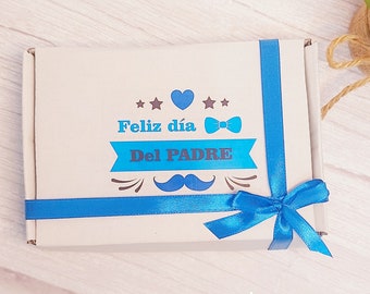 Caja Chocolatinas Personalizadas con Frase, Regalo día del Padre, cumpleaños, Aniversario, Detalle Chocolate Dulce, regalo para hombre.