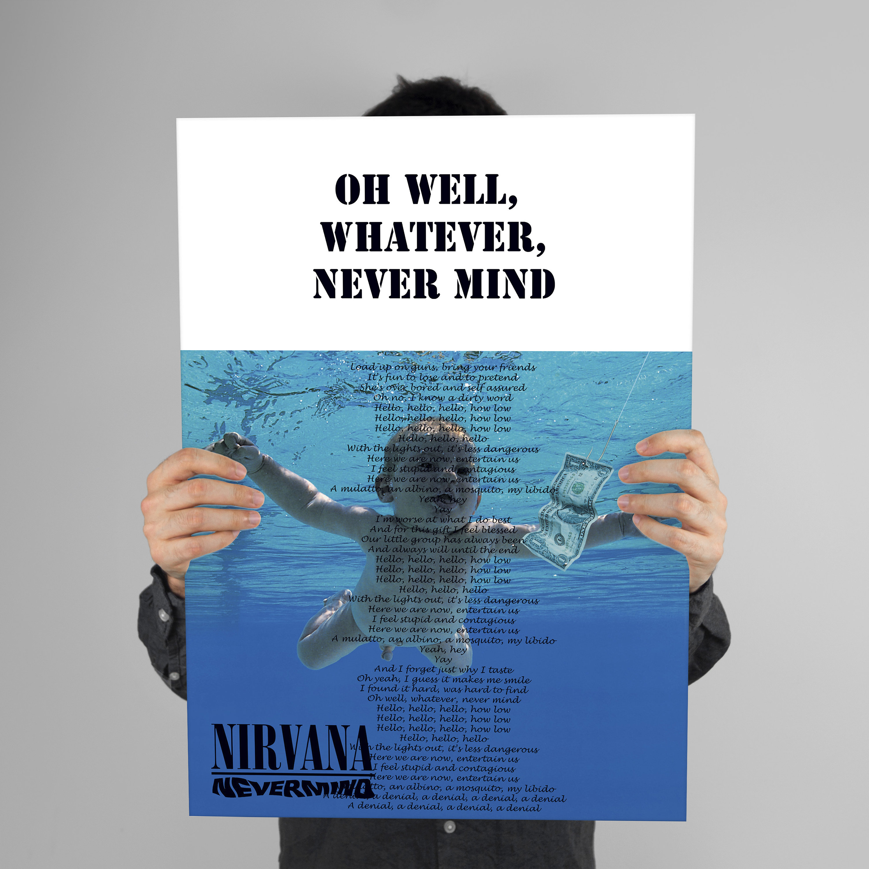 NIRVANA “NEVER MIND”VINTAGE POSTER-