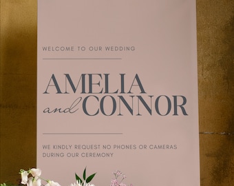 Modern Pastel Wedding Welcome Sign, Modern Table Chart, Pastel Wedding Seating Chart, Welcome Wedding Sign, Canva Printable Editable