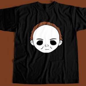 Cartoon Myers | Halloween | Horror Movie T-Shirt | Laurie Strode | Retro | T-Shirt | 90&#39;s movies