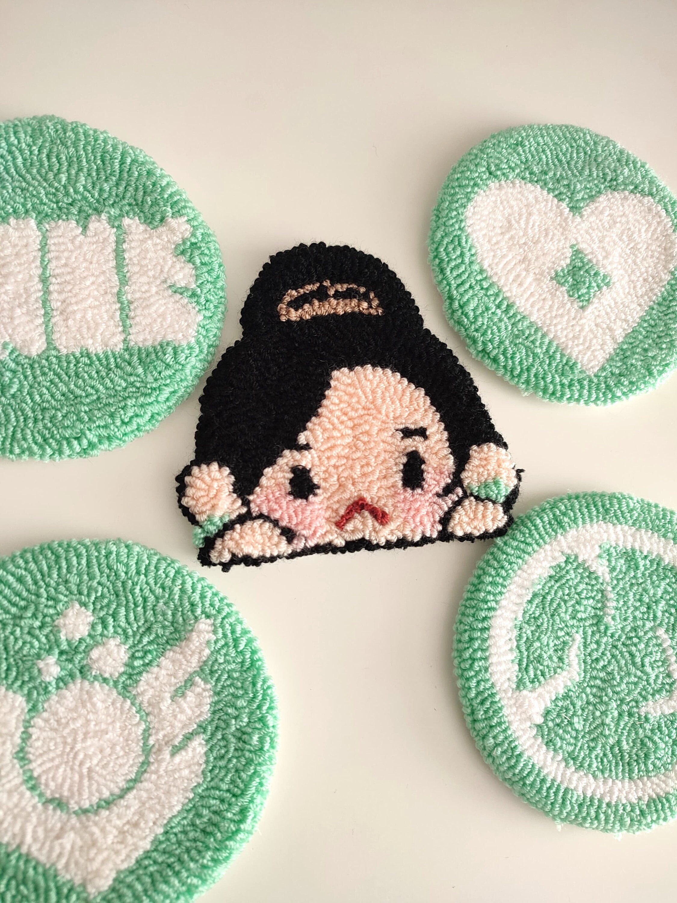 Valorant Sage Coaster | Punch Needle Coaster | Gamer Gift | Handmade ...