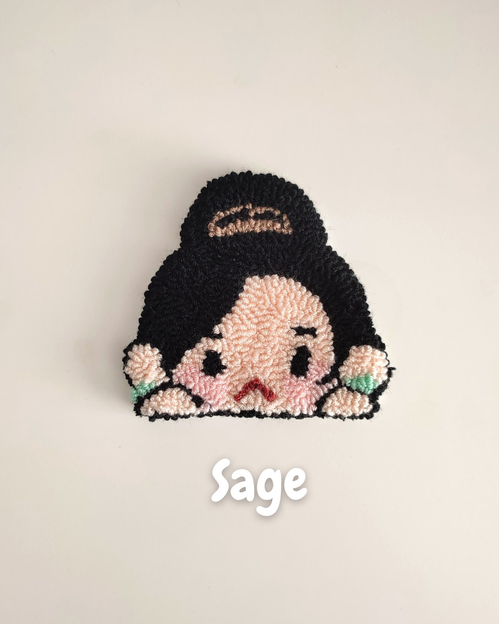 Valorant Sage Coaster | Punch Needle Coaster | Gamer Gift | Handmade ...