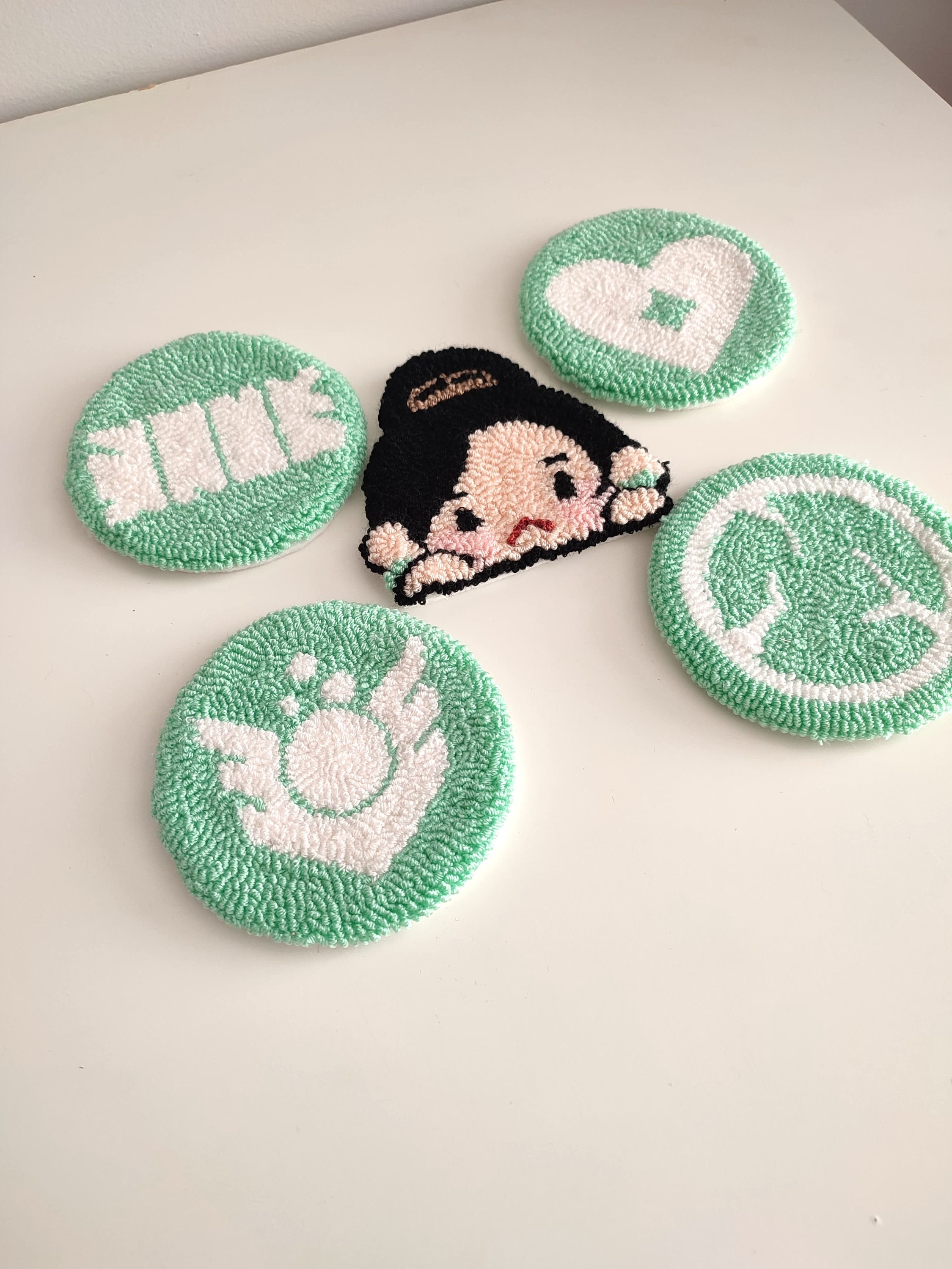 Valorant Sage Coaster | Punch Needle Coaster | Gamer Gift | Handmade ...