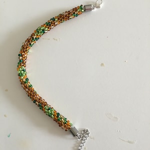 bracelet, kumihimo, kumihimo bracelet, beaded bracelet, jewellery, stocking filler, Christmas, autumn colour