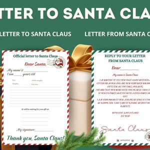 Produto digital, carta formal ao Papai Noel, carta do Papai Noel, peça um presente,