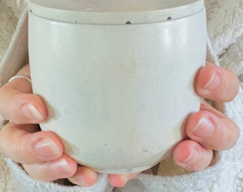 Candle Ivory concrete natural, soy wax, unique creation scented Organic candle