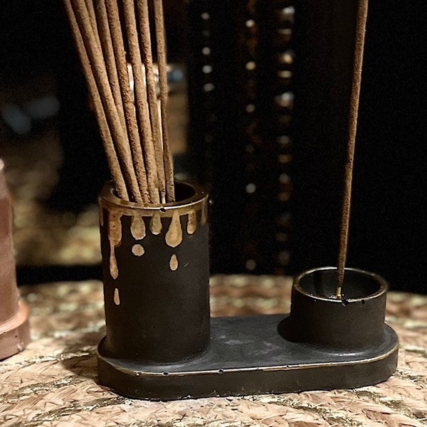 Support encens pour batons ou cones support encens maison encens naturels meditation et purification brule encens oriental Japonais