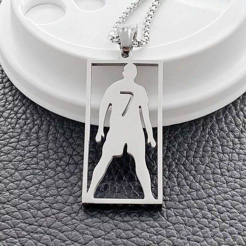 CR7 Necklace Cristiano Ronaldo Stainless Steel Etsy