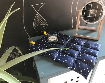 Bouillotte XXL graines de lin et sa housse