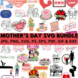 2024 Fête des Mères Mega SVG Bundle, Spécial Fête des Mères, Bonne Fête des Mères, The Digital Infinity