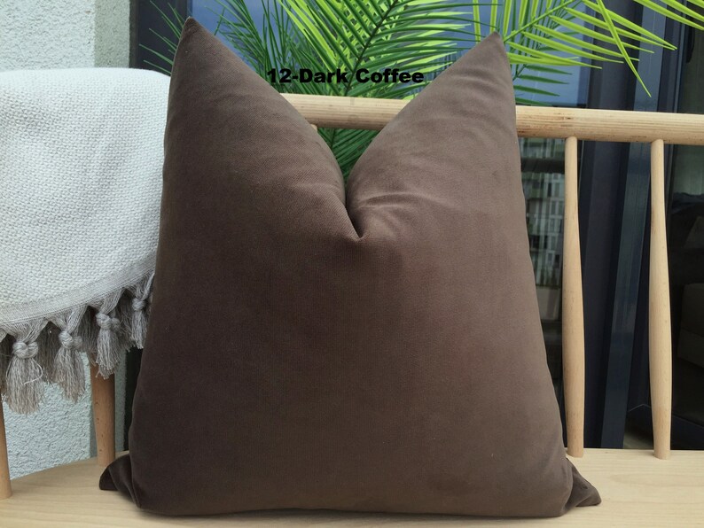 Matte Velvet Pillow Cover Comfortable Soft Velvet Pillows Etsy