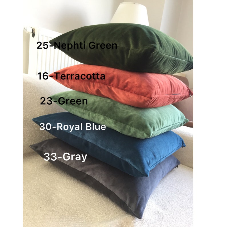 Matte Velvet Pillow Cover Comfortable Soft Velvet Pillows Etsy