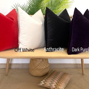 Matte Velvet Pillow Cover, Comfortable Soft Velvet Pillows, Decorative Velvet Pillow, Custom Pillow Cases in All Sizes and All Colors zdjęcie 5
