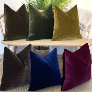 Matte Velvet Pillow Cover, Comfortable Soft Velvet Pillows, Decorative Velvet Pillow, Custom Pillow Cases in All Sizes and All Colors zdjęcie 3