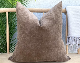 Milky Brown Chenille Textured Pillow Cover, Cozy Pillow Case, Super Soft  Milky Brown Pillow Cushion, Throw Brown Euro Sham Pillow Cover