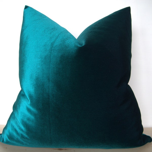 Teal Velvet Pillows Etsy