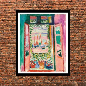 The Open Window, Open Window, Collioure, Henri Matisse, Museum Exhibition Poster Print / Framed Poster Or Canvas Print