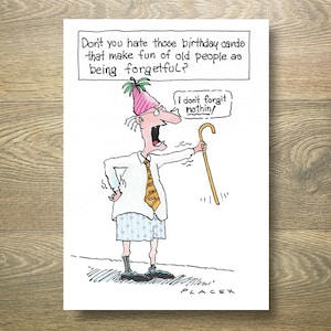 Carte d'anniversaire - L'oublieux