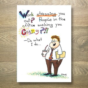 Biglietto d'auguri/ufficio divertente