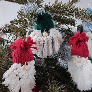Kit DIY Décorations De Noël En Macramé - 9 Modèles à Créer Soi-même (élan, Ange, Flocon…)