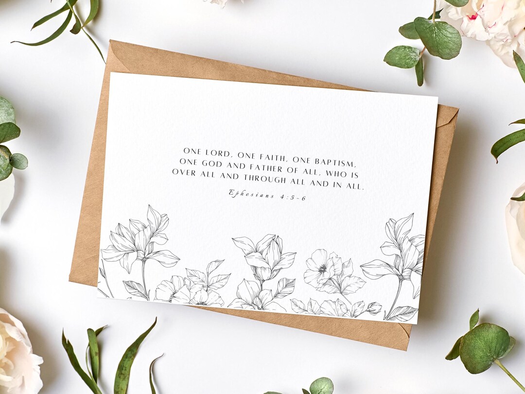 Baptism Card Printable | Christian Gift Download, Printable PDF ...